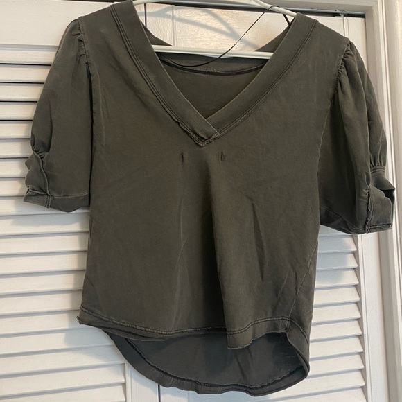 Free People Puff Sleeve Top - Picture 3 of 4